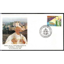 Filipiny 1995, Papież Jan Paweł II. FDC
