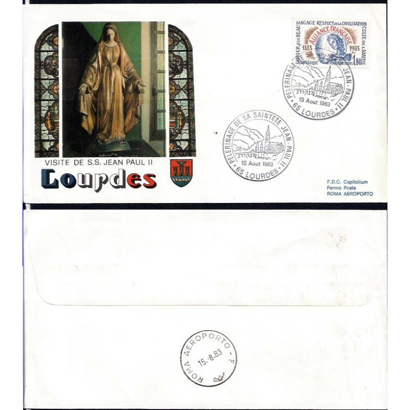 Francja 1983, Papież Jan Paweł II. Lot