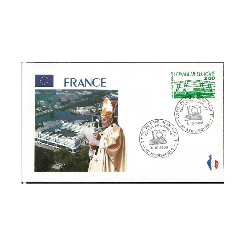 Francja 1988, Papież Jan Paweł II. Datownik