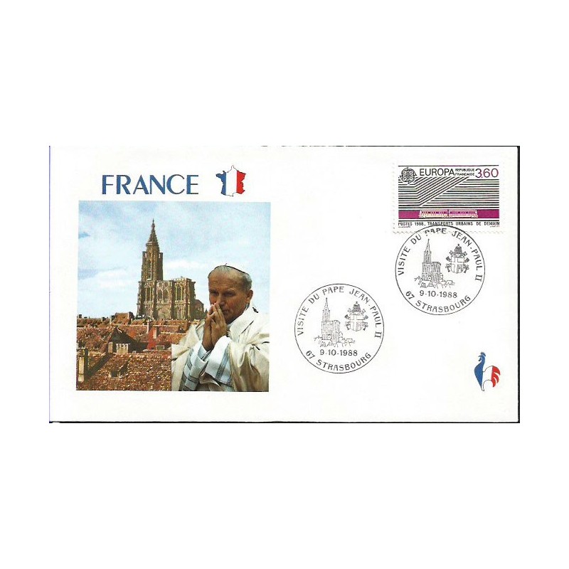 Francja 1988, Papież Jan Paweł II. Datownik