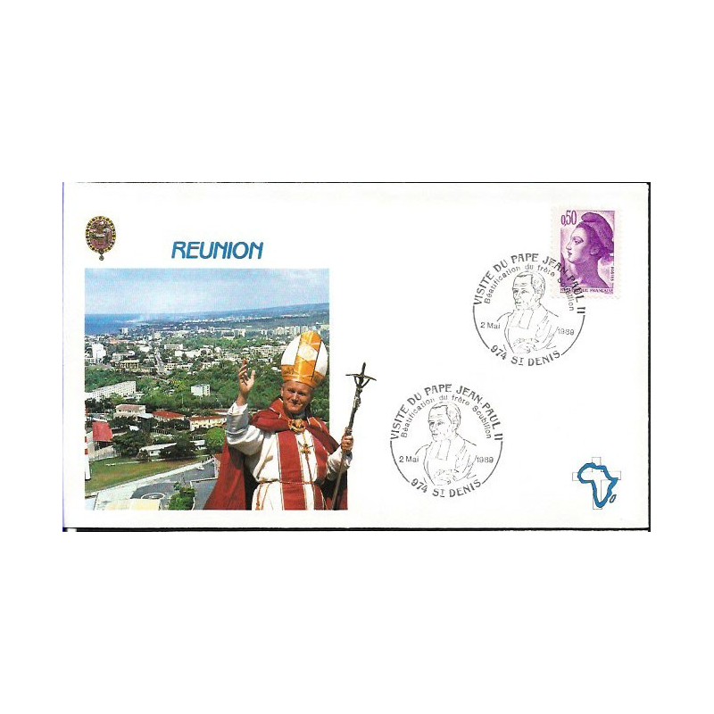 Francja 1989, Papież Jan Paweł II. Datownik