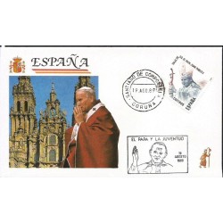 Hiszpania 1989, Papież Jan Paweł II. Datownik