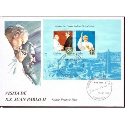 Kuba 1998, Papież Jan Paweł II. FDC