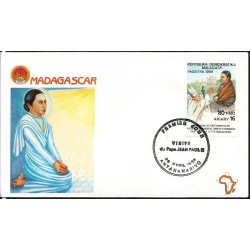 Madagaskar 1989, Papież Jan Paweł II. FDC