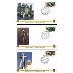 Meksyk 2002, Papież Jan Paweł II. Komplet 3 datowników