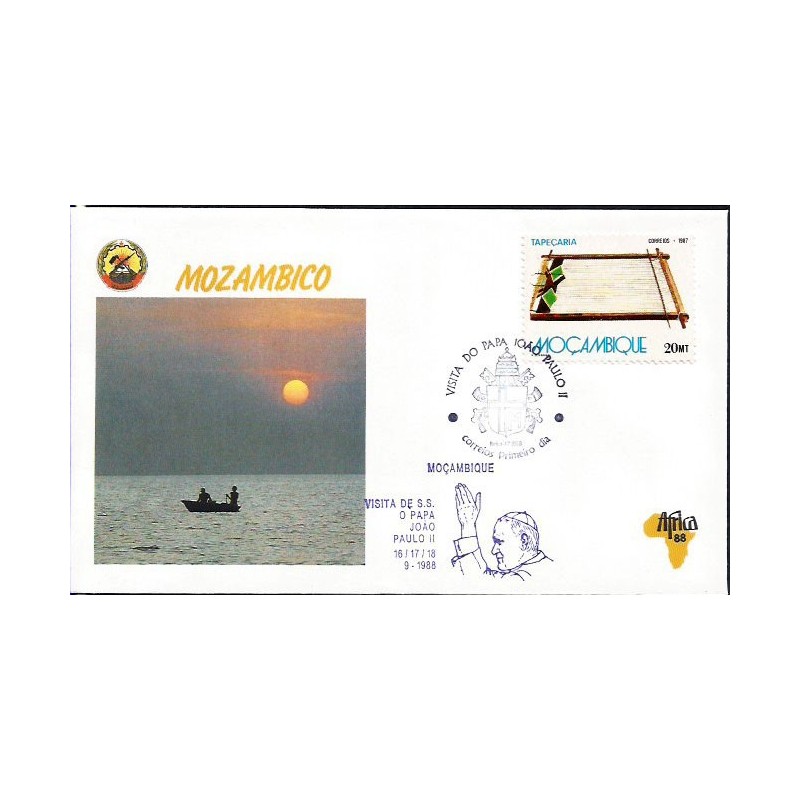 Mozambik 1988, Papież Jan Paweł II. Datownik