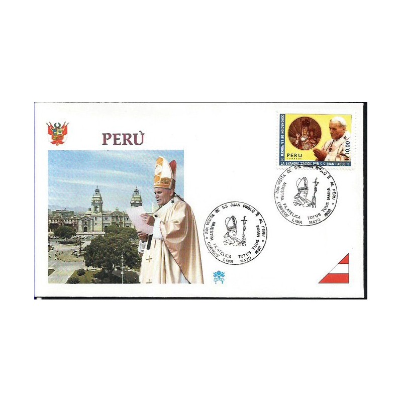 Peru 1988, Papież Jan Paweł II. Datownik
