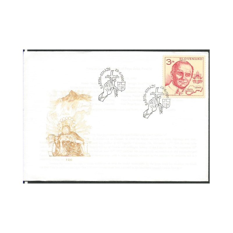 Słowacja 1995, Papież Jan Paweł II. FDC