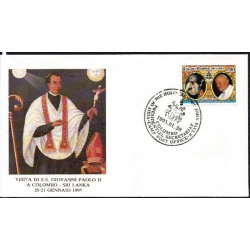 Sri Lanka 1995, Papież Jan Paweł II. FDC
