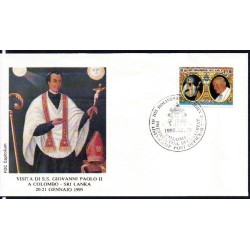Sri Lanka 1995, Papież Jan Paweł II. FDC