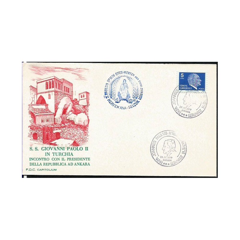 Turcja 1979, Papież Jan Paweł II. Datownik