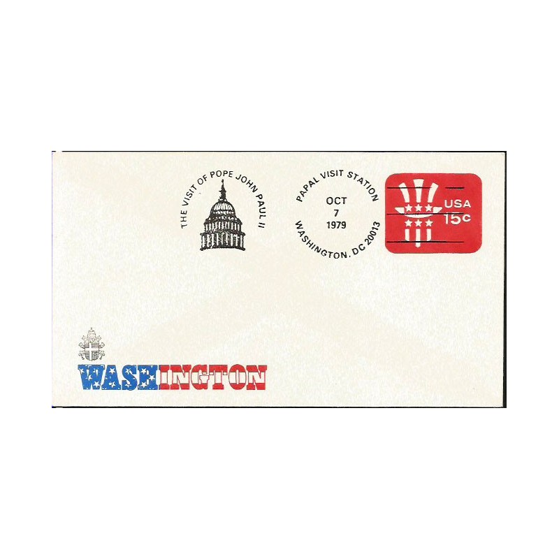 USA 1979, Papież Jan Paweł II. Datownik