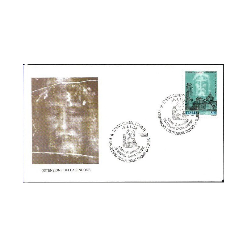 Włochy 1998, Całun Turyński. FDC