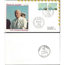Watykan 1987, Papież Jan Paweł II, Chile. Lot