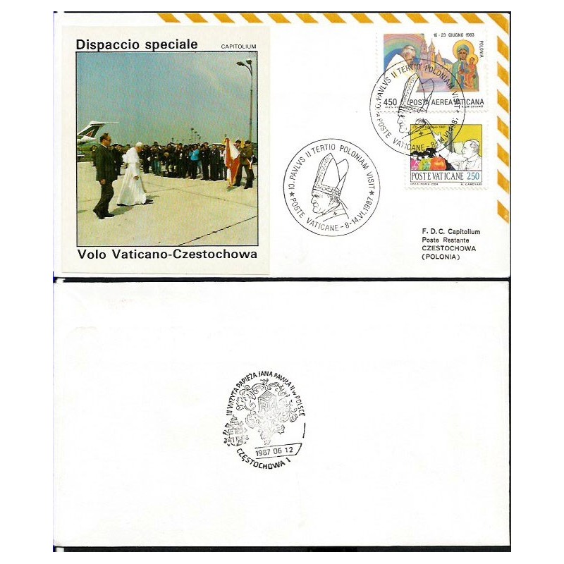 Watykan 1987, Papież Jan Paweł II, Polska. Lot