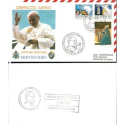 Watykan 1988, Papież Jan Paweł II, Urugwaj. Lot