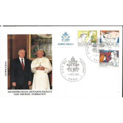 Watykan 1989, Papież Jan Paweł II, Gorbaczow. Koperta