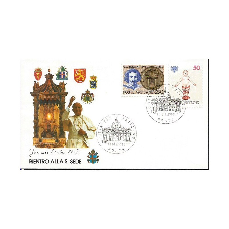 Watykan 1989, Papież Jan Paweł II, Norwegia. Powrót