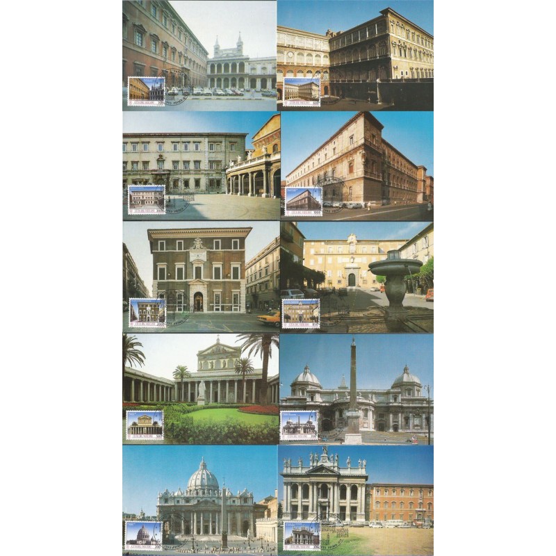 Watykan 1993, Architektura. Karty maksimum