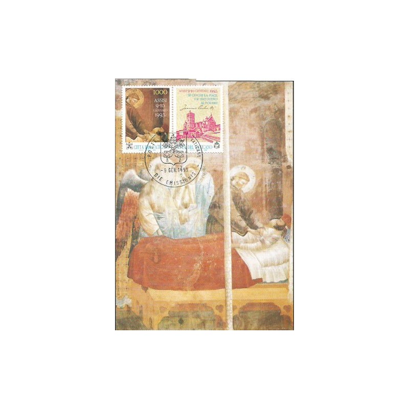 Watykan 1993, Święty Franciszek. Karta maksimum