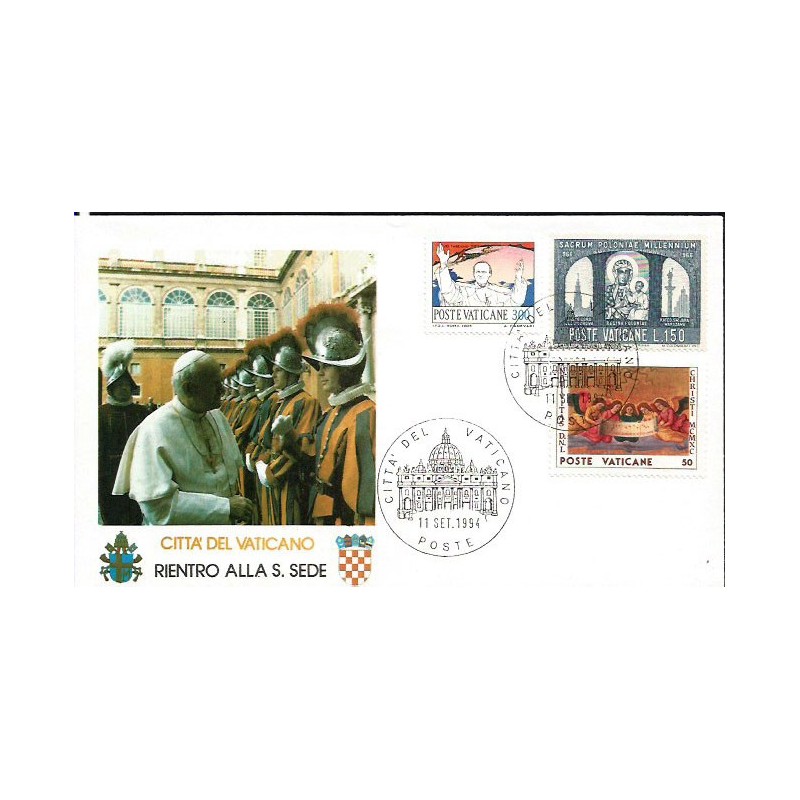 Watykan 1994, Papież Jan Paweł II, Chorwacja. Powrót