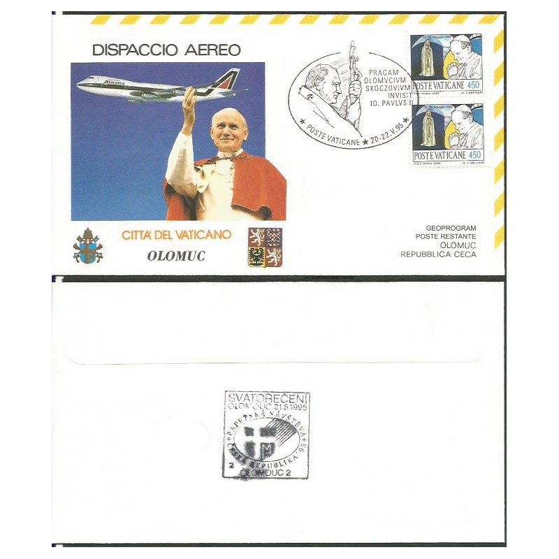 Watykan 1995, Papież Jan Paweł II, Czechy. Lot