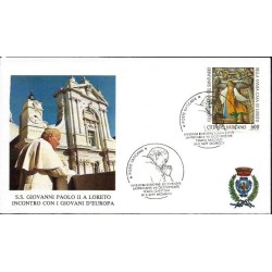 Watykan 1995, Papież Jan Paweł II, Loreto. Datownik