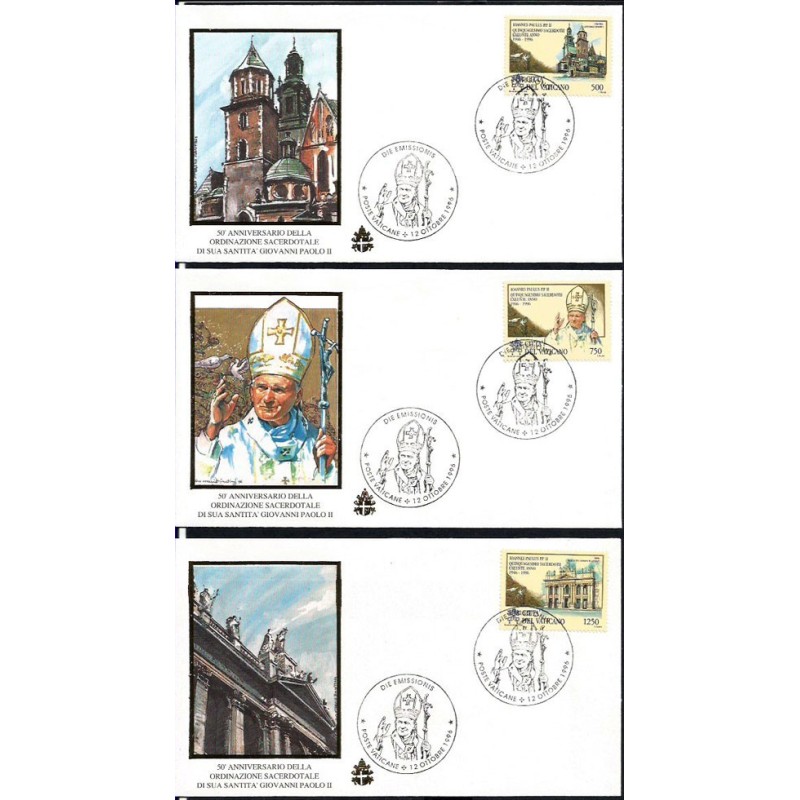 Watykan 1996, Papież Jan Paweł II, święcenia, Kraków. FDC
