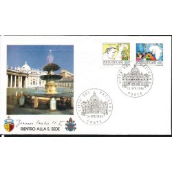 Watykan 1996, Papież Jan Paweł II, Tunezja. Powrót