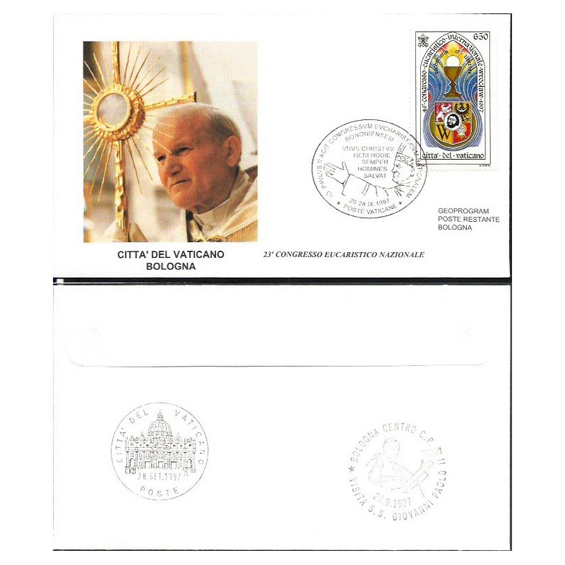 Watykan 1997, Papież Jan Paweł II, Bolonia. Datownik