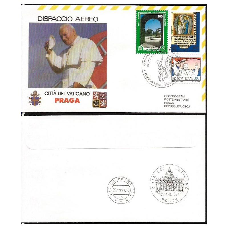 Watykan 1997, Papież Jan Paweł II, Czechy. Lot