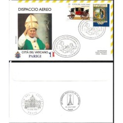 Watykan 1997, Papież Jan Paweł II, Francja. Lot