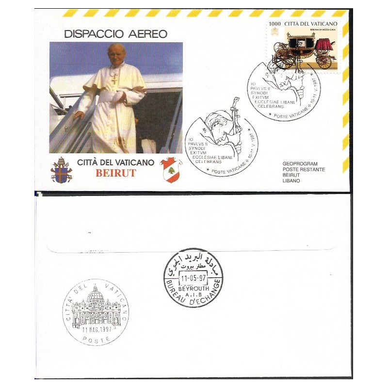 Watykan 1997, Papież Jan Paweł II, Liban. Lot
