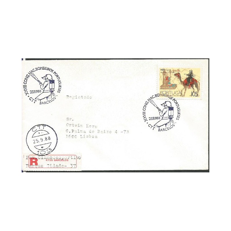 Portugalia 1988, Straż pożarna. Barcelos, polecony