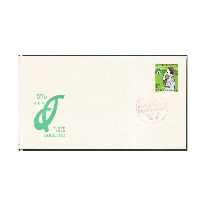 Japonia 1970, Esperanto. Datownik