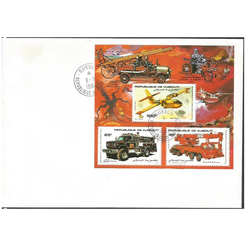 Dżibuti 1984, Straż pożarna. FDC