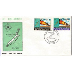 Filipiny 1979, Ropa, platforma, ogień. FDC