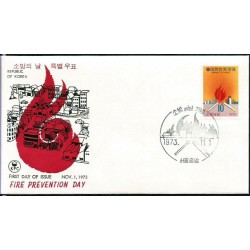 Korea Pd 1973, Pożar, ochrona przeciwpożarowa. FDC