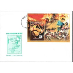 Madagaskar 1992, Pożar, film Przeminęło z wiatrem. FDC