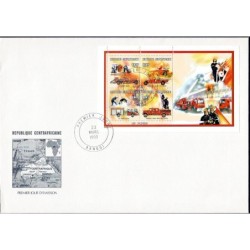 Republika Śr. Afryki 1999, Straż pożarna. FDC