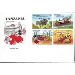 Tanzania 1990, Disney, straż pożarna. FDC