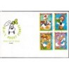 Tanzania 1992, Disney, straż pożarna. FDC