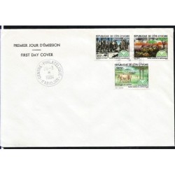 Wybrzeże Kości Słoniowej 1984, Pożar, fauna. FDC