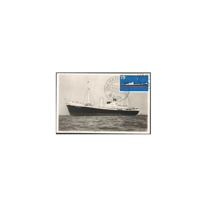 Niemcy 1958, Statek. Karta maksimum