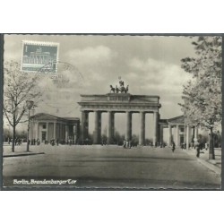 Niemcy 1959, Brama Brandenburska, architektura. Karta maksimum