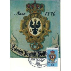 Niemcy 1975, Dzień znaczka, szyld pocztowy. Karta maksimum