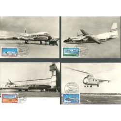 Niemcy 1980, Samoloty, lotnictwo. 4 karty maksimum