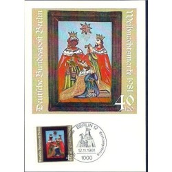 Niemcy 1981, Boże Narodzenie. Karta maksimum