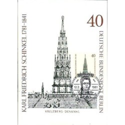 Niemcy 1981, K. Schinkel. Bolesławiec Bystrzyca Antonin. Karta maksimum