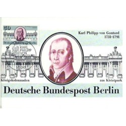 Niemcy 1981, Karl von Gontard, architektura. Karta maksimum